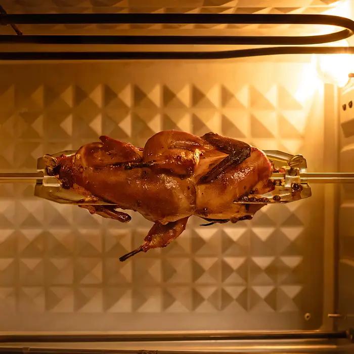 Fourchette en acier inoxydable pour friteuse à air, rôtissoire de poulet, grillade de viande de poisson, accessoire de barbecue pour usage domestique et événements sociaux