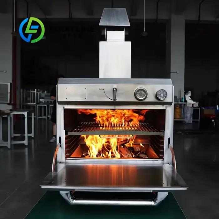 Grill à charbon de bois commercial pour barbecue espagnol de restaurant