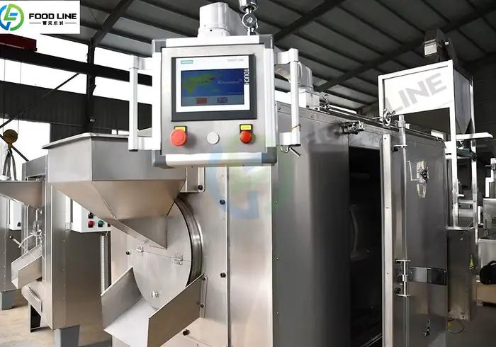 Machine à rôtir les noix avec contrôle PLC
