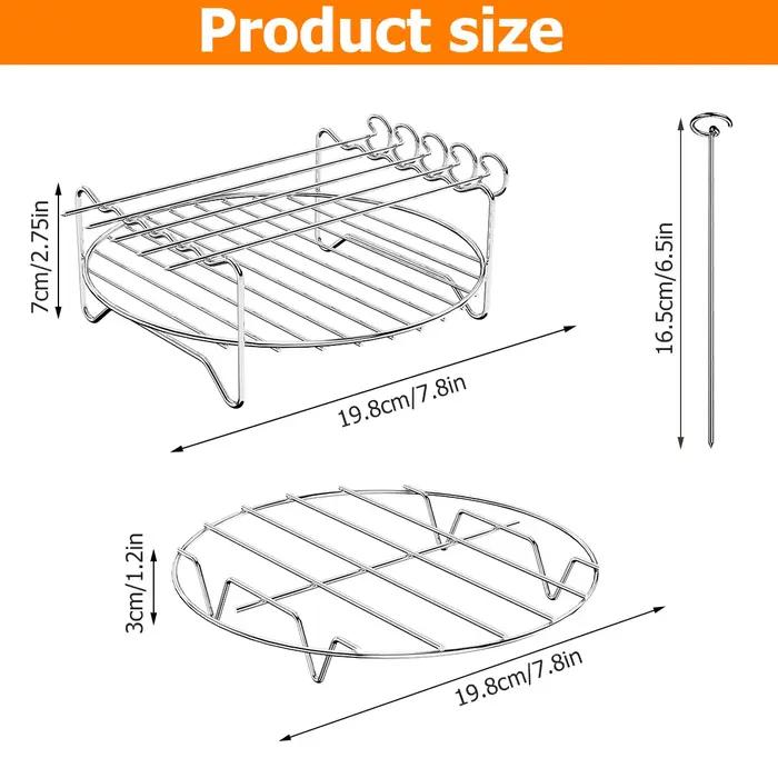 Plateau de support en acier inoxydable pour friteuse à Air et supports à vapeur