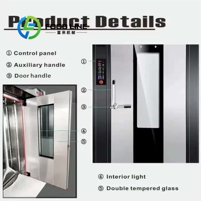 Four à pâtisserie électrique professionnel à double porte rotative pour gâteaux