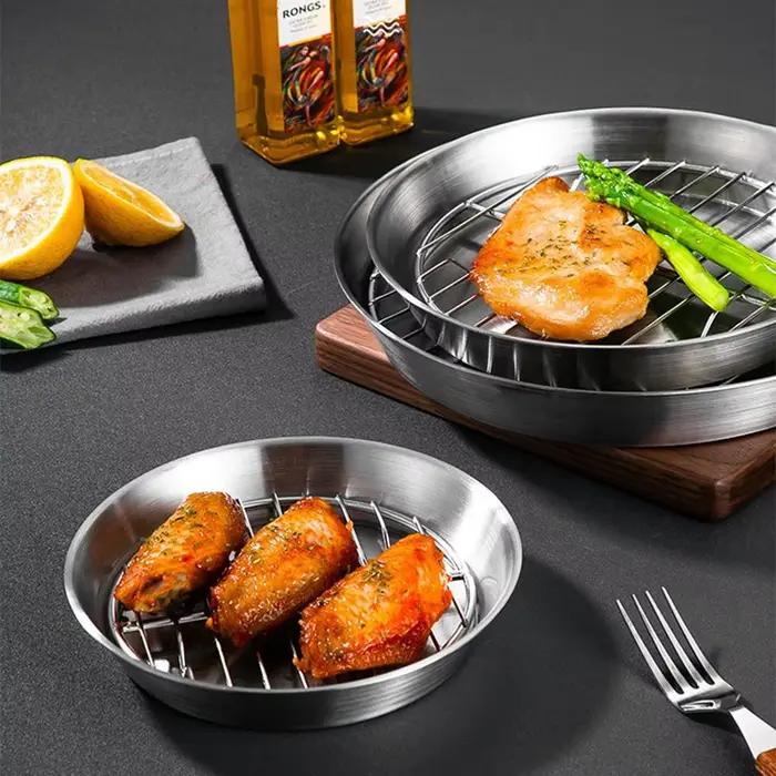 Plateau de cuisson en acier inoxydable 304 pour friteuse à air
