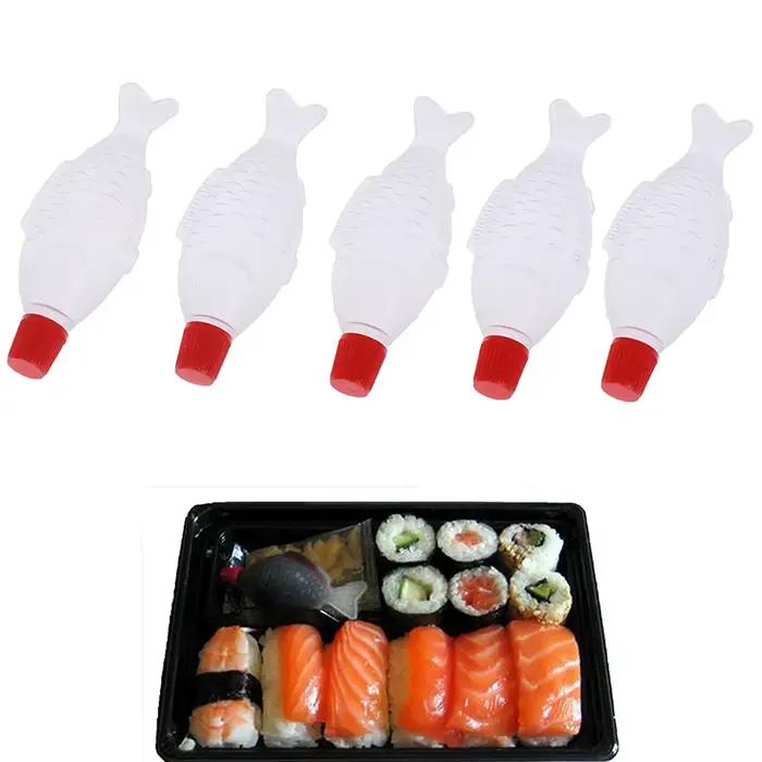 Bouteille de Sauce soja en forme de poisson de 4ml