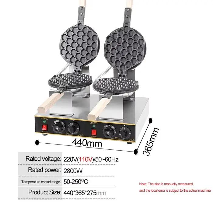 Gaufrier électrique Commercial à double tête
