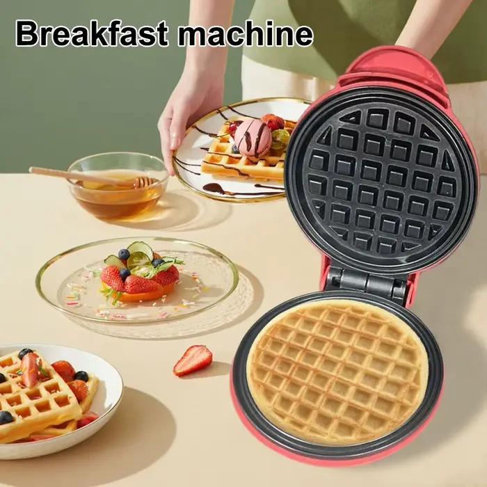 Mini Moule à Gaufres Électrique Antiadhésif Idéal Pour Le Petit Déjeuner Collations et Desserts Occasions Spéciales Cuisine Rapide Et Facile