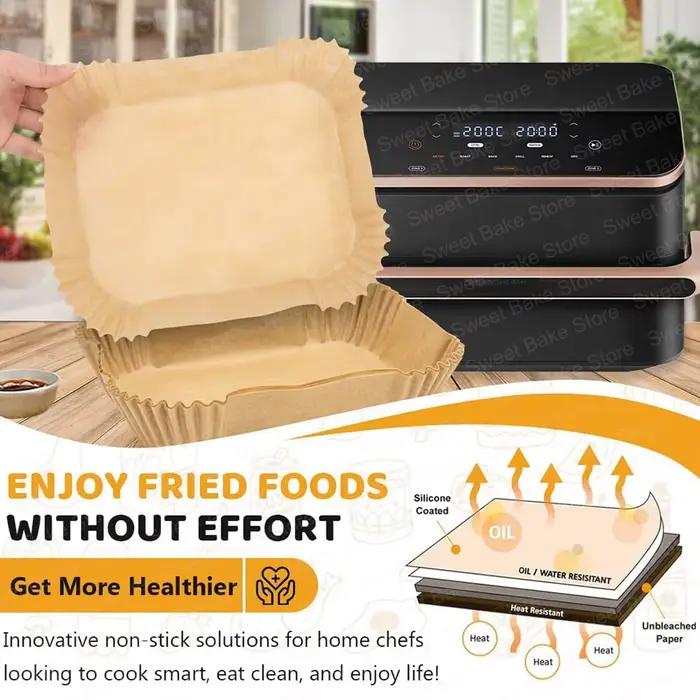 Papier de cuisson Compatible avec la friteuse à air chaud Cosori Twinfry 10L