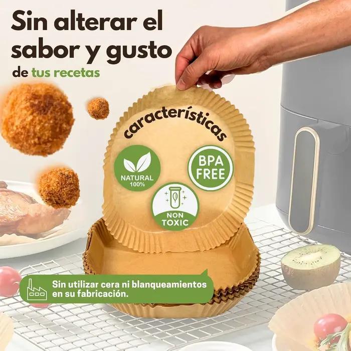 Papier pour friteuse à air Cosori 23cm 20cm 16cm jetable rond multicolore pour pâtisserie et cuisson occassions spéciales