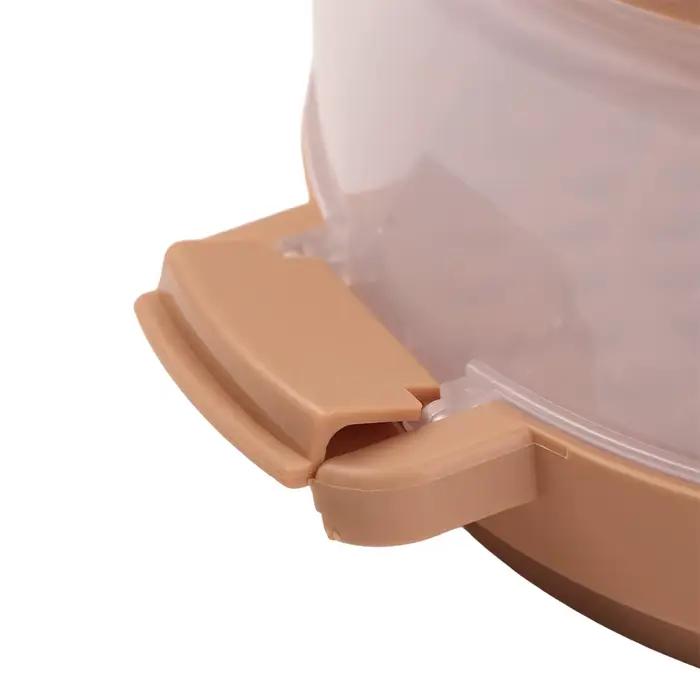 Cuiseur vapeur de pommes de terre réutilisable pour cuisson au micro-ondes en plastique gris clair pour préparation rapide et sans effort de bacon et autres aliments à vapeur occassions quotidiennes et évènements spéciaux
