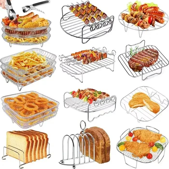 Support de gril détachable multicouche pour friteuse à Air