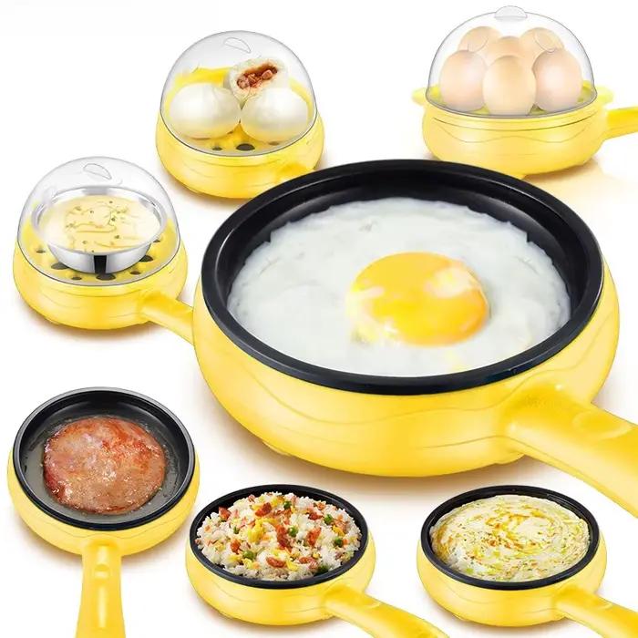 Cuiseur à œufs électrique multifonction antiadhésif arrêt automatique simple/double couche friture vapeur omelette petit déjeuner brunch familial repas entre amis