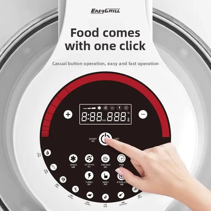 Friteuse à Air visuelle nouvelle maison 17L grande capacité multi-fonctionnelle en verre