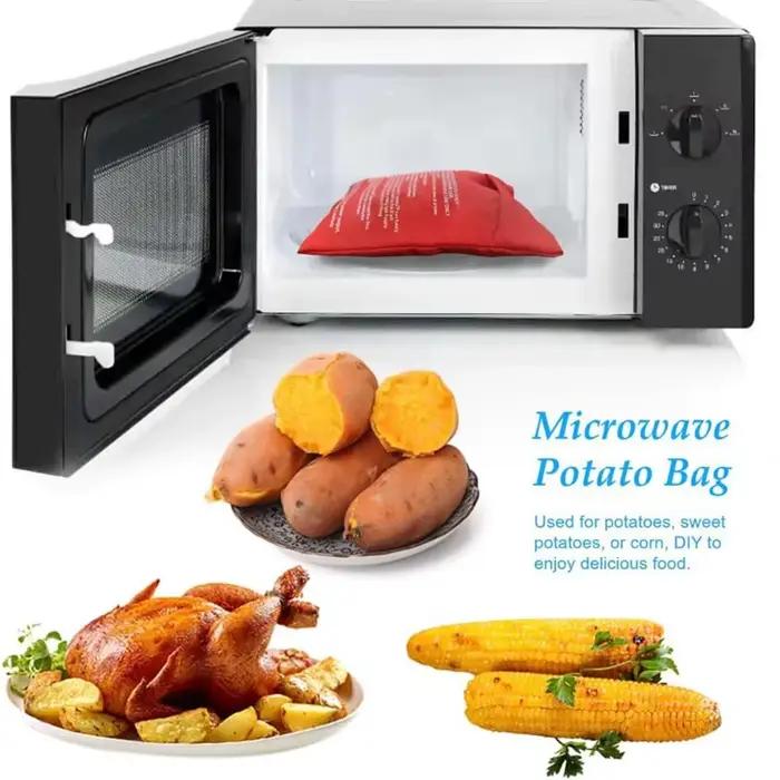 Sac de cuisson pour pommes de terre et patates douces micro-ondes réutilisable et facile à nettoyer pour soirées entre amis et fêtes familiales