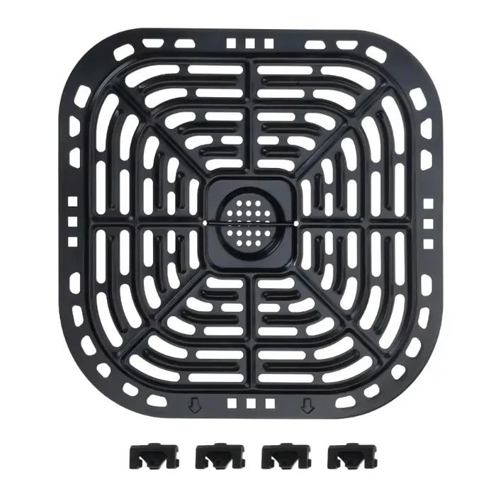 Poêles à gril pour friteuse à Air 4 litres, plaque carrée en acier inoxydable C4DA