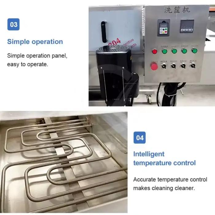 Machine de lavage personnalisable pour plateaux de cuisson