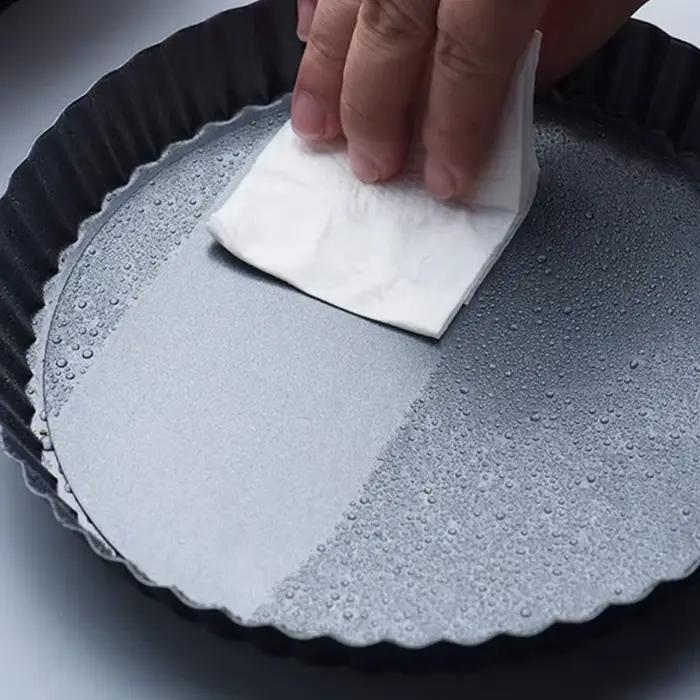 Fonds de moule à tarte IFITU PUBO antiadhésifs cannelés acier au carbone pour tarte, gâteau, Quiche, Desserts 4/6/8/9 pouces occasions spéciales