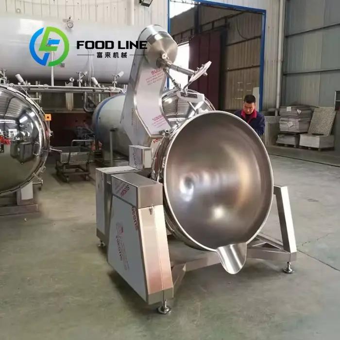 Marmite de cuisson planétaire automatique avec conception de conduction uniforme de la chaleur