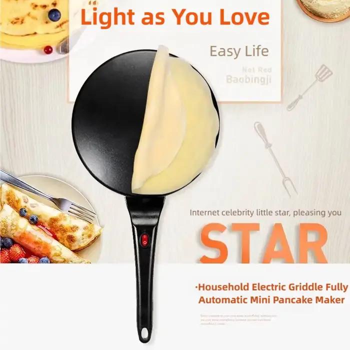 Crêpière électrique Tinsol pour gaufres crêpes pizzas sandwiches beignets et plus, plaques interchangeables antiadhésive pour petits déjeuners et repas express