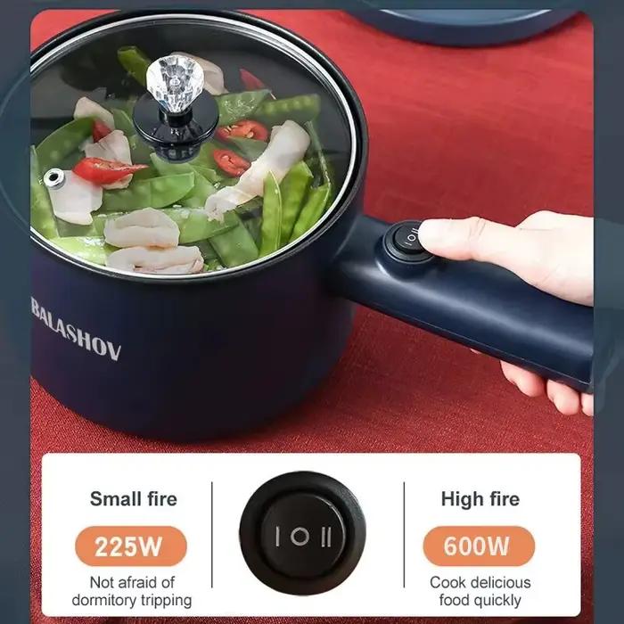 Cuiseur électrique multifonction BALASHOV 500W riz céréales soupe ragoût pilaf antiadhésif métal facile à utiliser et entretenir occasions familiales amicales