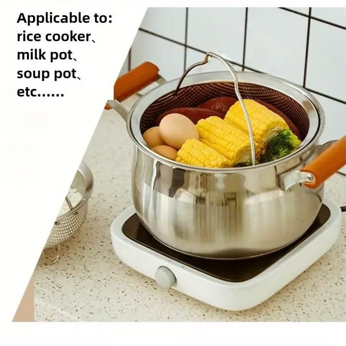 Panier à vapeur alimentaire en acier inoxydable 304