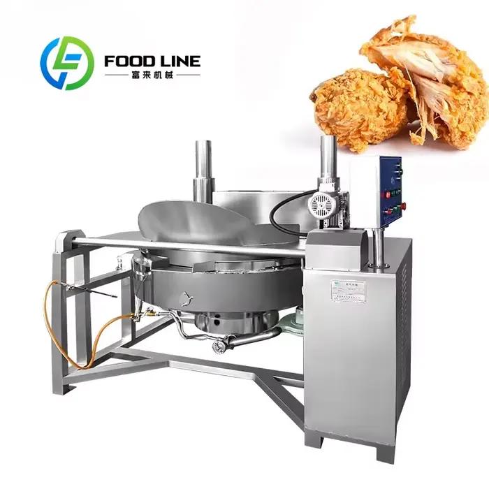 Friteuse industrielle automatique à gaz et électrique pour snack-bars, restaurant, capacité de 50kg à 450kg par heure, acier inoxydable SUS304, contrôle automatique, haute température, pour chips de pommes de terre, poulet, poisson et cacahuèetes