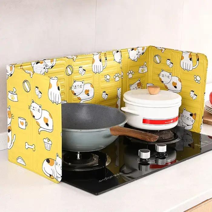 Plaque de protection anti-éclaboussures d'huile pour friture