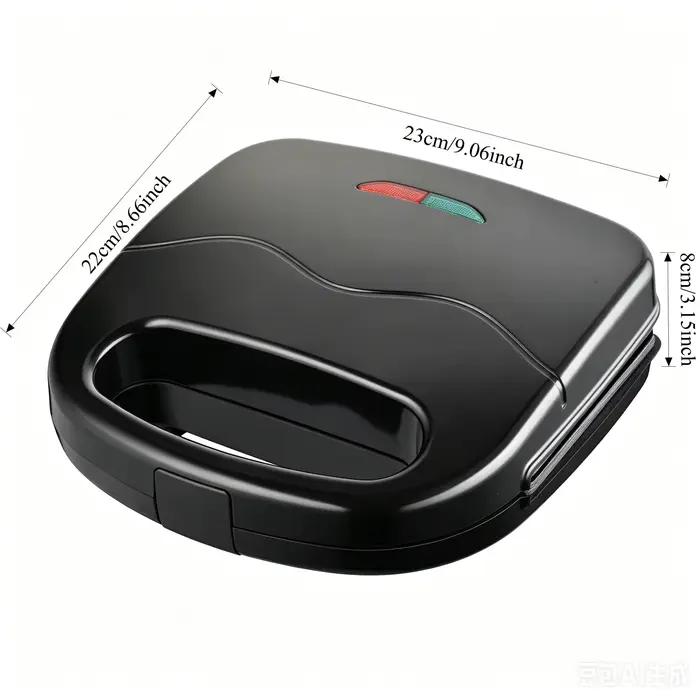 Machine à sandwichs et presse à griller 2 tranches en acier inoxydable 750W