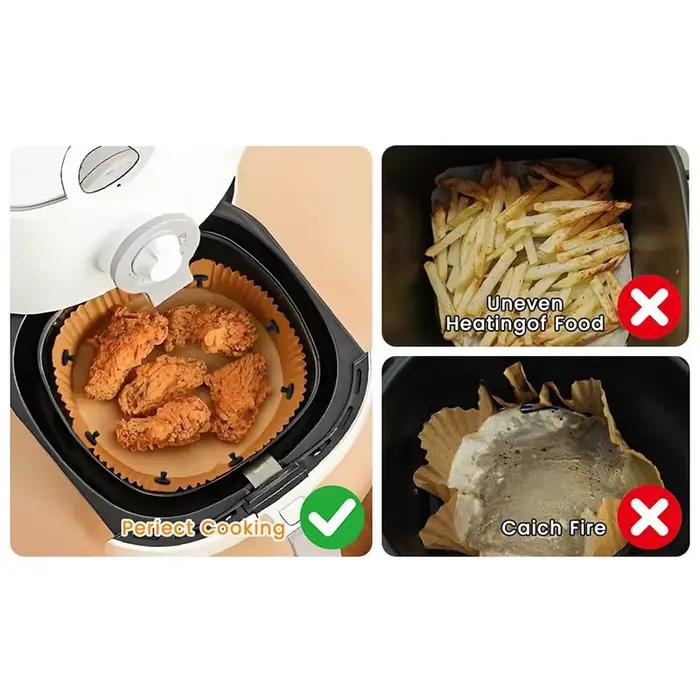 Clips de fixation magnétiques en silicone réutilisables pour papier sulfurisé de friteuse à air chaud