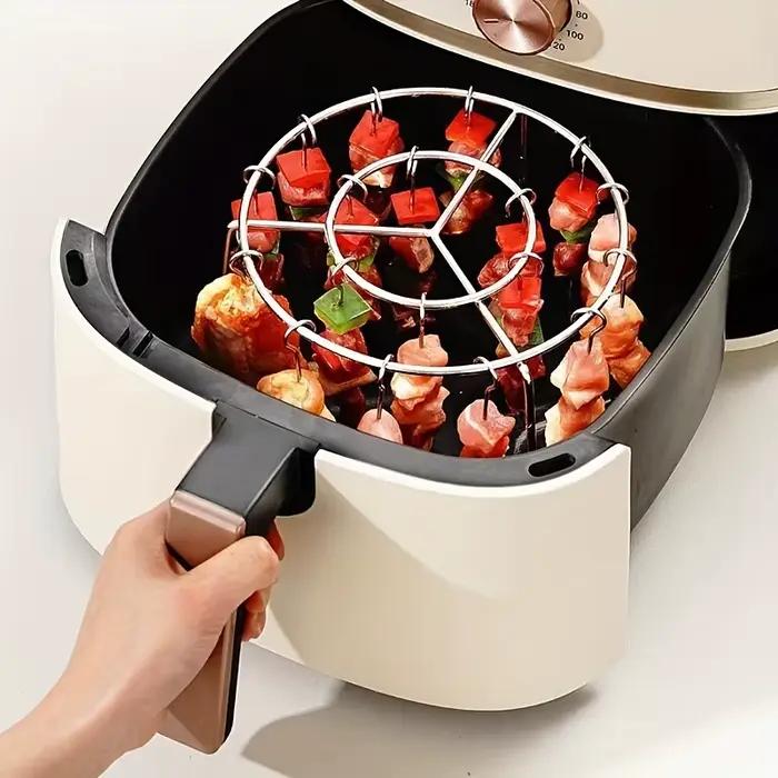 Support vertical pour frites et brochettes pour une cuisson uniforme