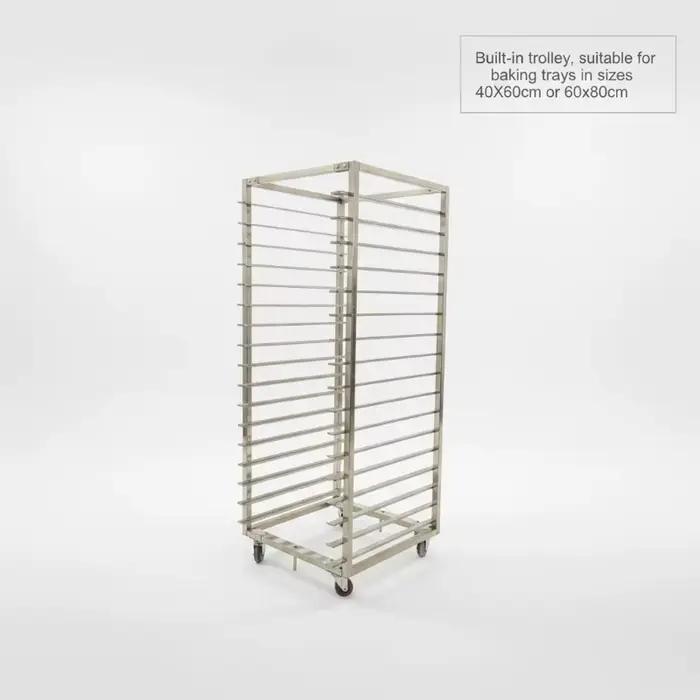 Four rotatif à haute efficacité, équipement de boulangerie pour pain et gâteaux, 32 plateaux, four rotatif industriel commercial au gaz, sur mesure