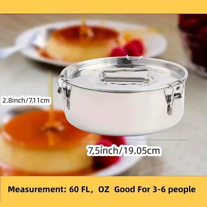 Moule à flan rond en acier inoxydable 1