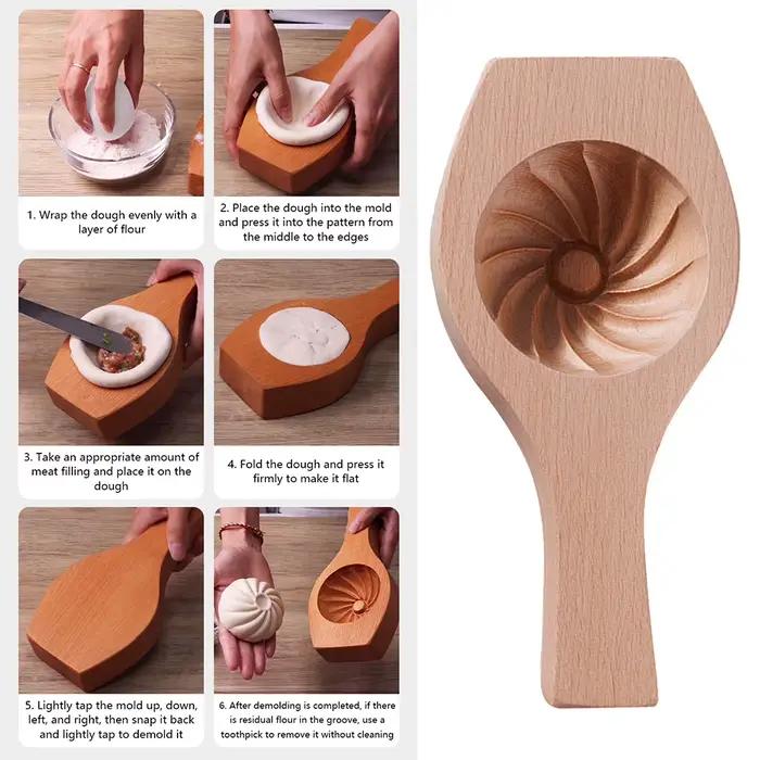 Moule à chignon cuit à la vapeur en bois