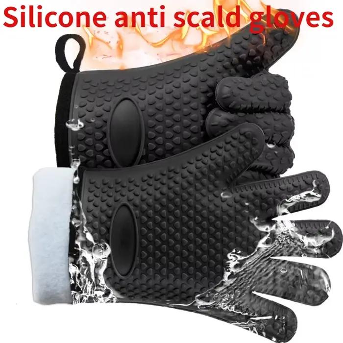 Gants anti-dérapants en silicone pour four à micro-ondes