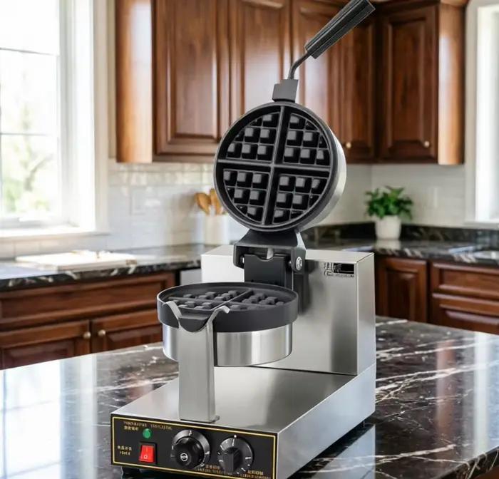 Machine à gaufres multifonctionnelle HAOYUNMA 220V avec plaques interchangeables pour gaufres et muffins pour usage domestique et professionnel