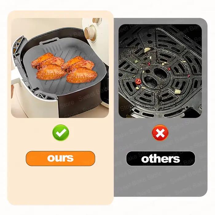 Moule antiadhésif en Silicone pour friteuse à Air réutilisable