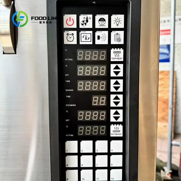 Four électrique rotatif commercial de style européen à 3 niveaux 6 plateaux pour boulangeries et ateliers de pâtisserie facilite la production de pains et pâtisseries