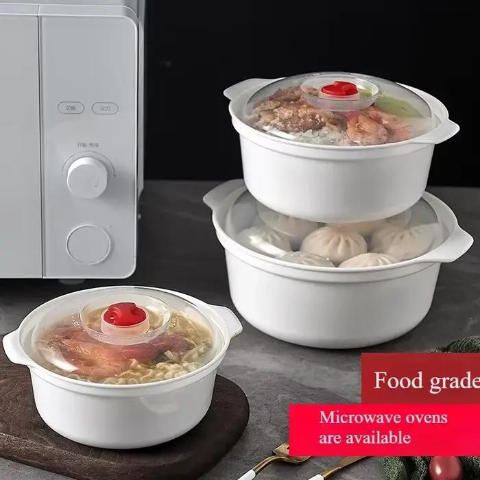 Four à micro-ondes boîte spéciale Pot chauffant riz riz chaud petits pains cuits à la vapeur bol de nouilles cuisine domestique récipient de cuisson des aliments vaisselle
