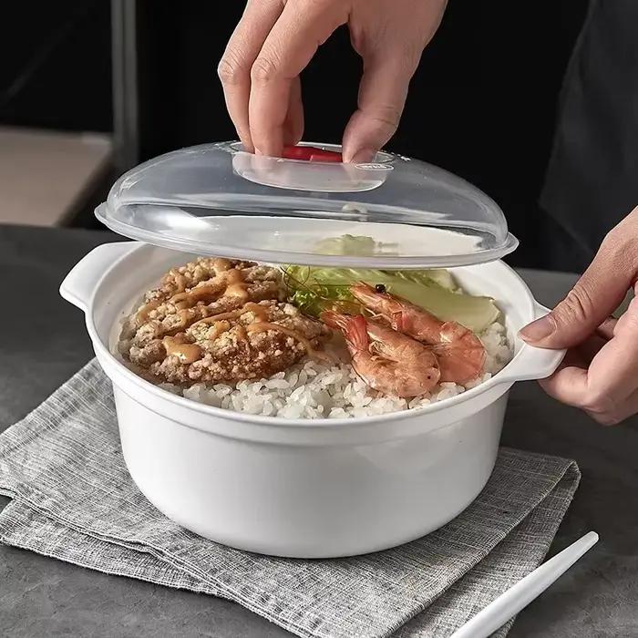 Four à micro-ondes boîte spéciale Pot chauffant riz riz chaud petits pains cuits à la vapeur bol de nouilles cuisine domestique récipient de cuisson des aliments vaisselle