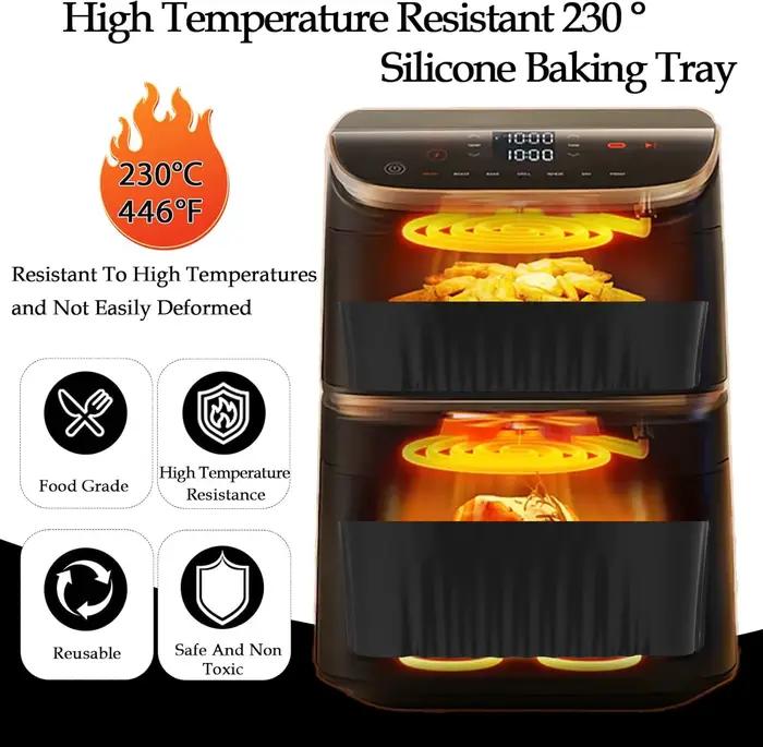 Plateau de friteuse à Air réutilisable en Silicone
