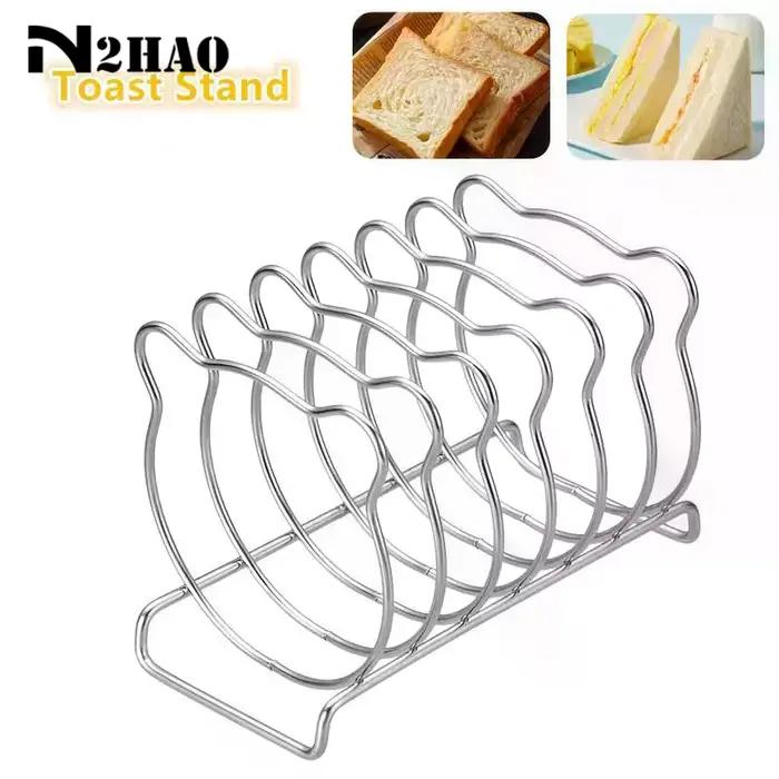 Support à pain grillé en acier inoxydable