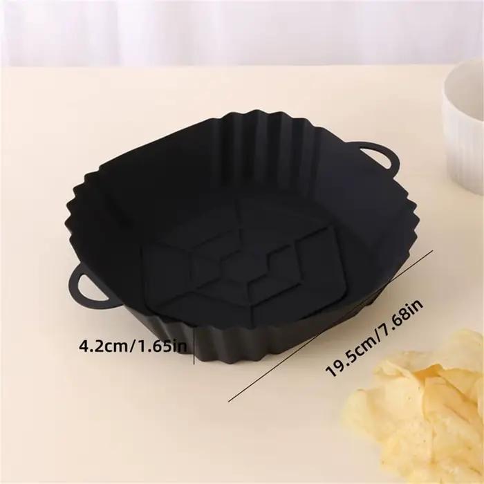 Doublures carrées réutilisables en silicone pour friteuse à air