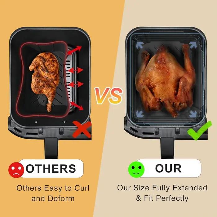 Lot de 2 revêtements pour friteuse à air Ninja AF400 Dual Zone