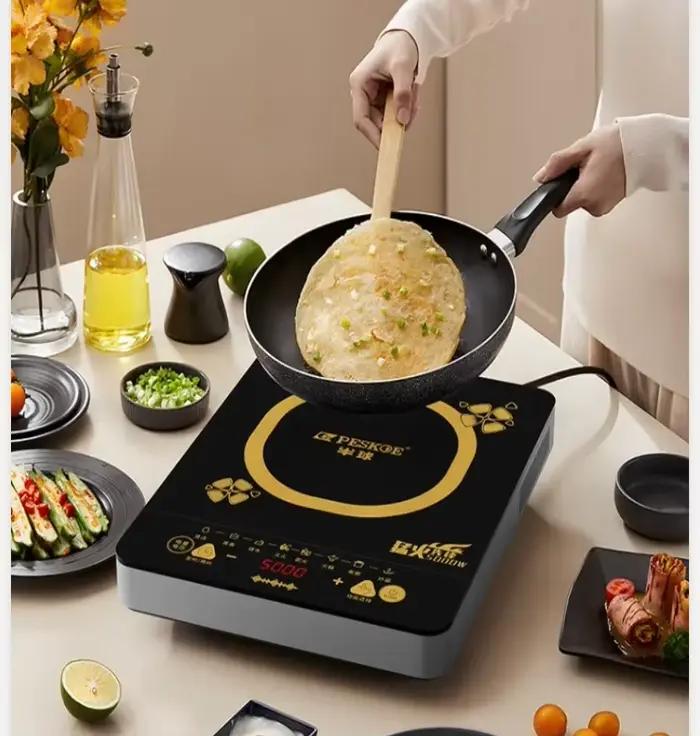 Cuisinière à induction Peskoe 220V 5000W multifonction haute puissance cuisson rapide étanche avec minuteur WWD