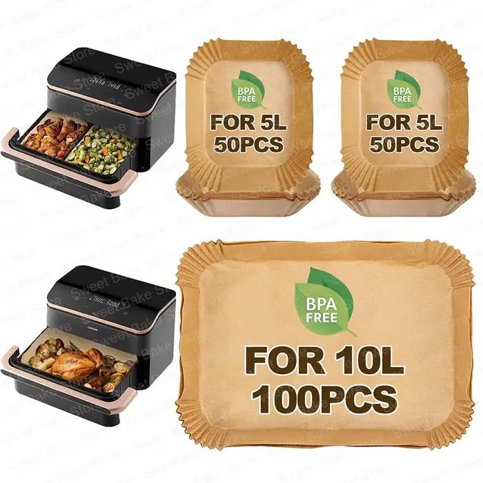 Papier de cuisson Compatible avec la friteuse à air chaud Cosori Twinfry 10L