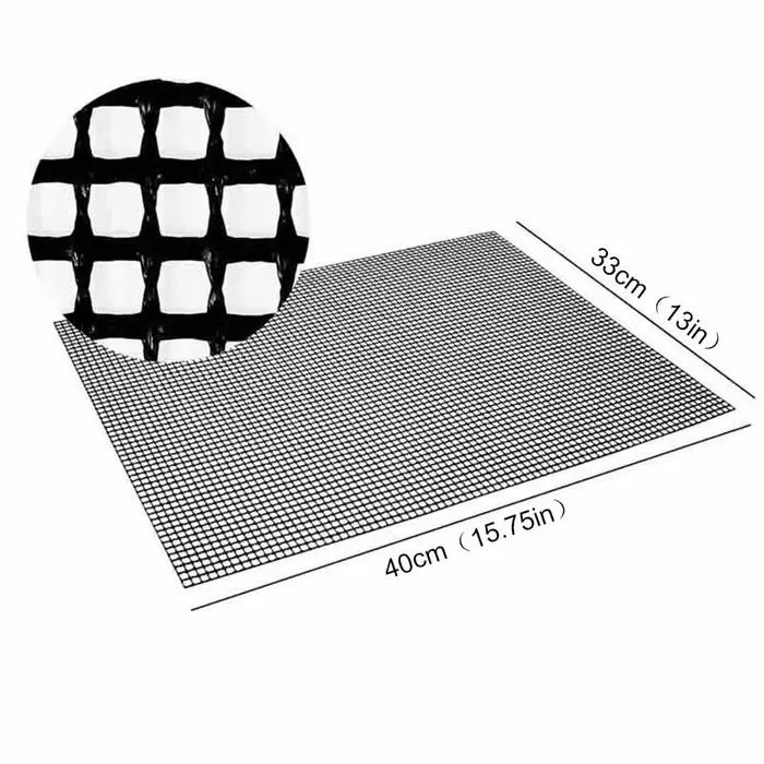 Tapis de Barbecue antiadhésif en maille, feuille de four perforée, tapis de cuisson réutilisable, résistant à la chaleur, outil de grillades en plein air, 3 pièces