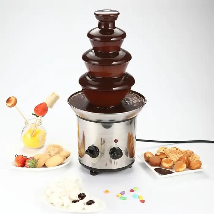 Fontaine à chocolat, machine de fusion électrique à 4 niveaux