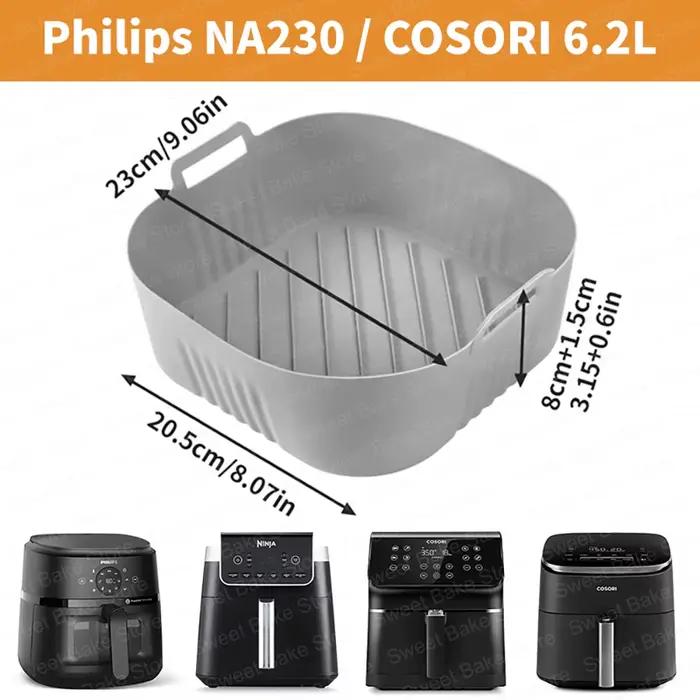 Moule antiadhésif en Silicone pour friteuse à Air réutilisable