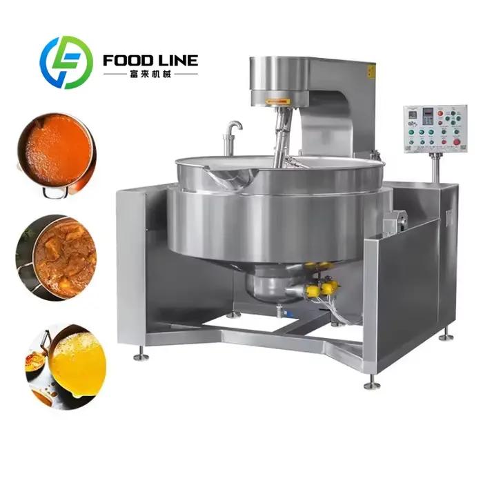 Marmite de cuisson automatique industrielle personnalisée avec agitateur pour le traitement des aliments de confiture de fruits