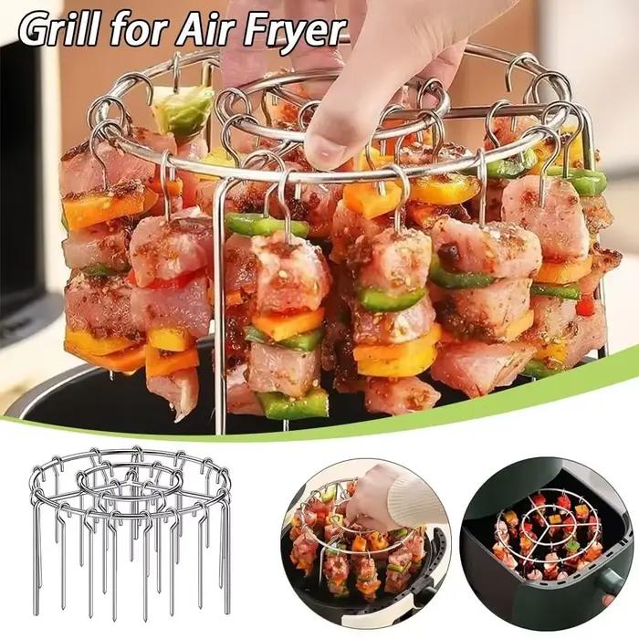 Nouveau grill rond en acier inoxydable pour friteuse à air