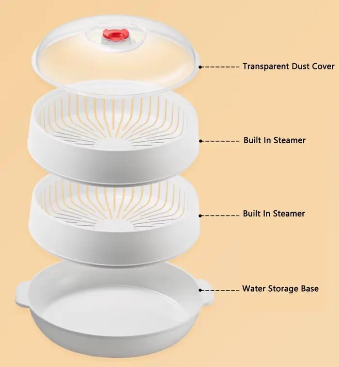 Cuiseuse vapeur King-Cuiseur grande capacité panier vapeur pour cuisine maison préparation saine rapide légumes aliments occassions familiales sociales