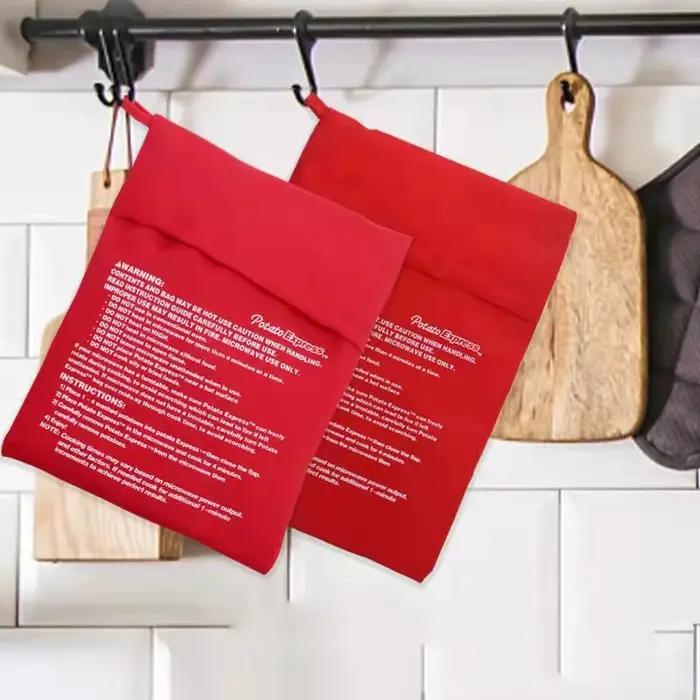 Sac de cuisson pour pommes de terre et patates douces micro-ondes réutilisable et facile à nettoyer pour soirées entre amis et fêtes familiales